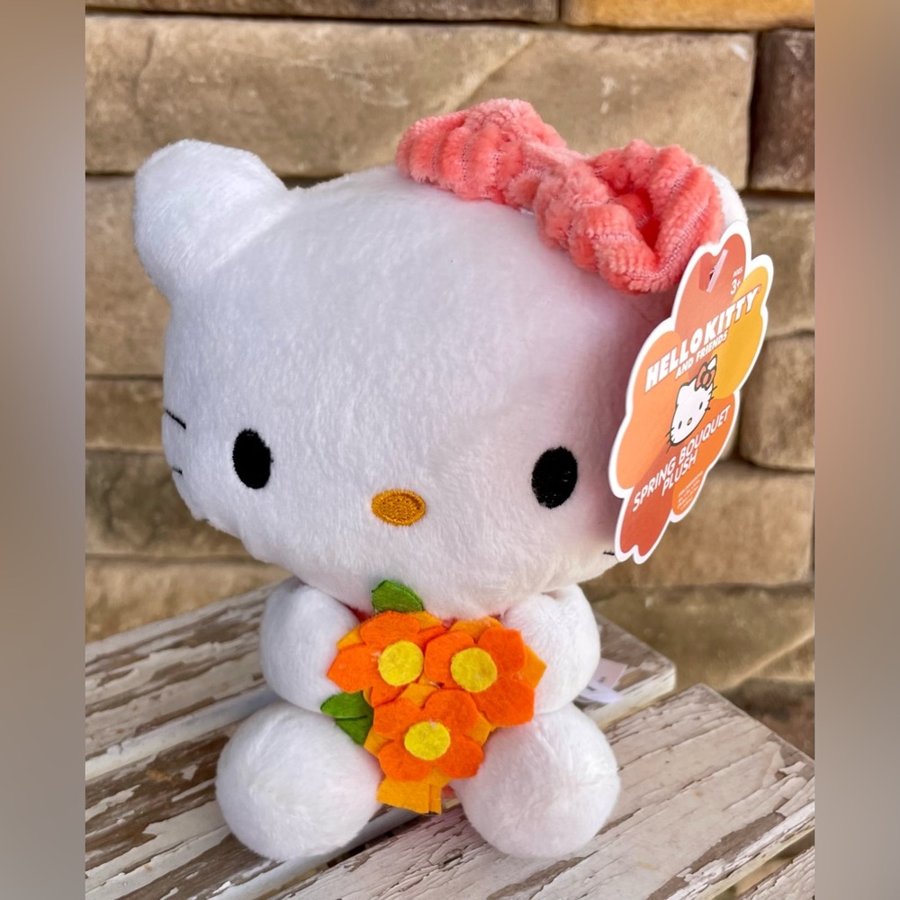 Sanrio Hello Kitty Spring Flower Bouquet Plush 5.5”